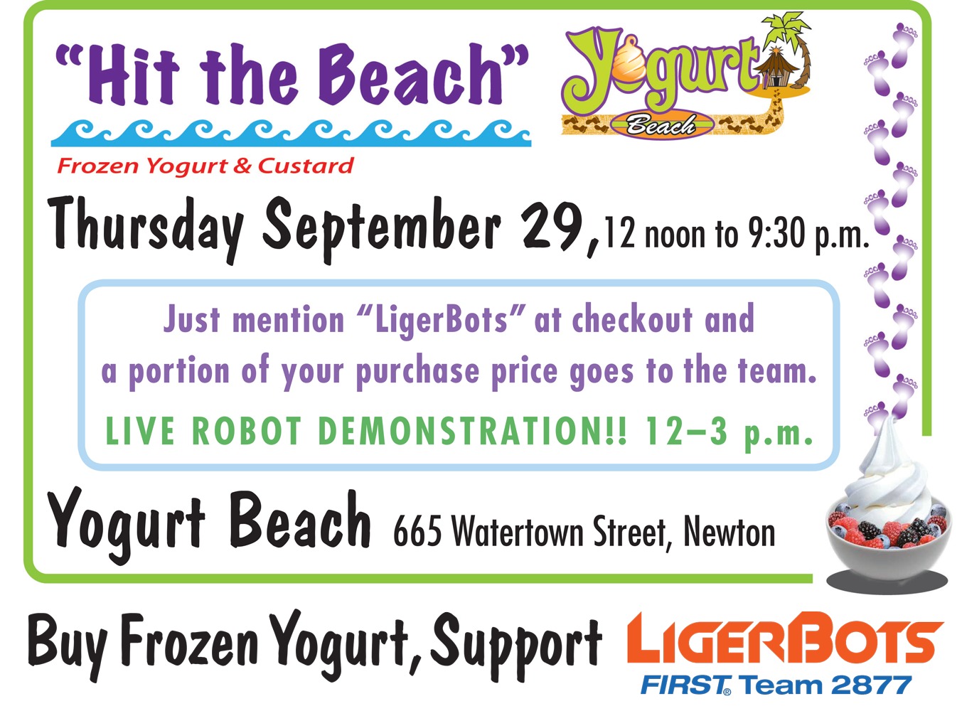 Yogurt Beach Fundraiser